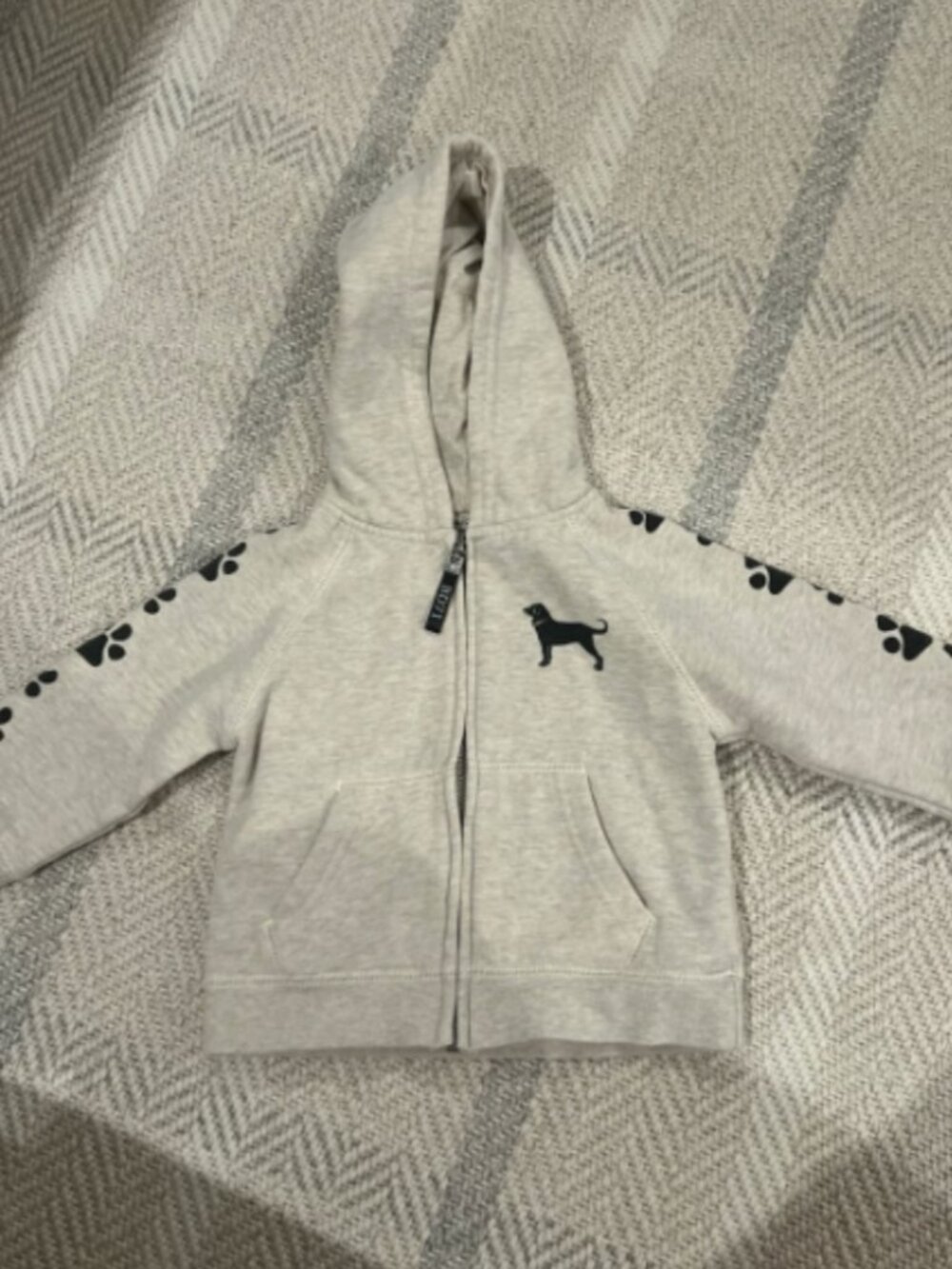 The Black Dog Lil Kids Full Zip Sweatshirt in Size 18 Months